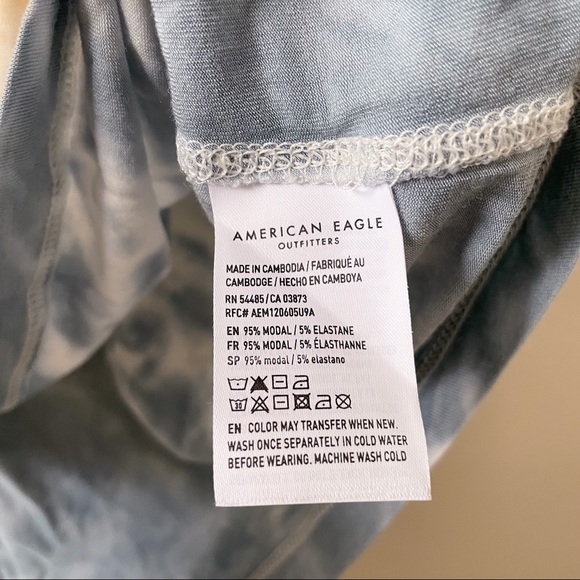 AE Tie-Dye Oversized Crew Neck T-Shirt - Picture 7 of 8